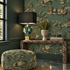 Vintage Oriental Wallpaper - Celadon