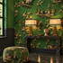 Vintage Oriental Wallpaper - Bright green