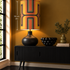 Large Retro geometric Lampshade