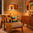 Medium Retro geometric Lampshade