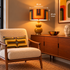 Medium Retro geometric Lampshade