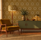 Vintage floral Damask Wallpaper