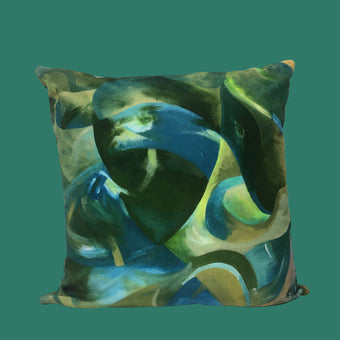 Strata Large Velvet Cushion