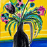 Jolly Floral Gouache Painting