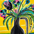 Jolly Floral Gouache Painting