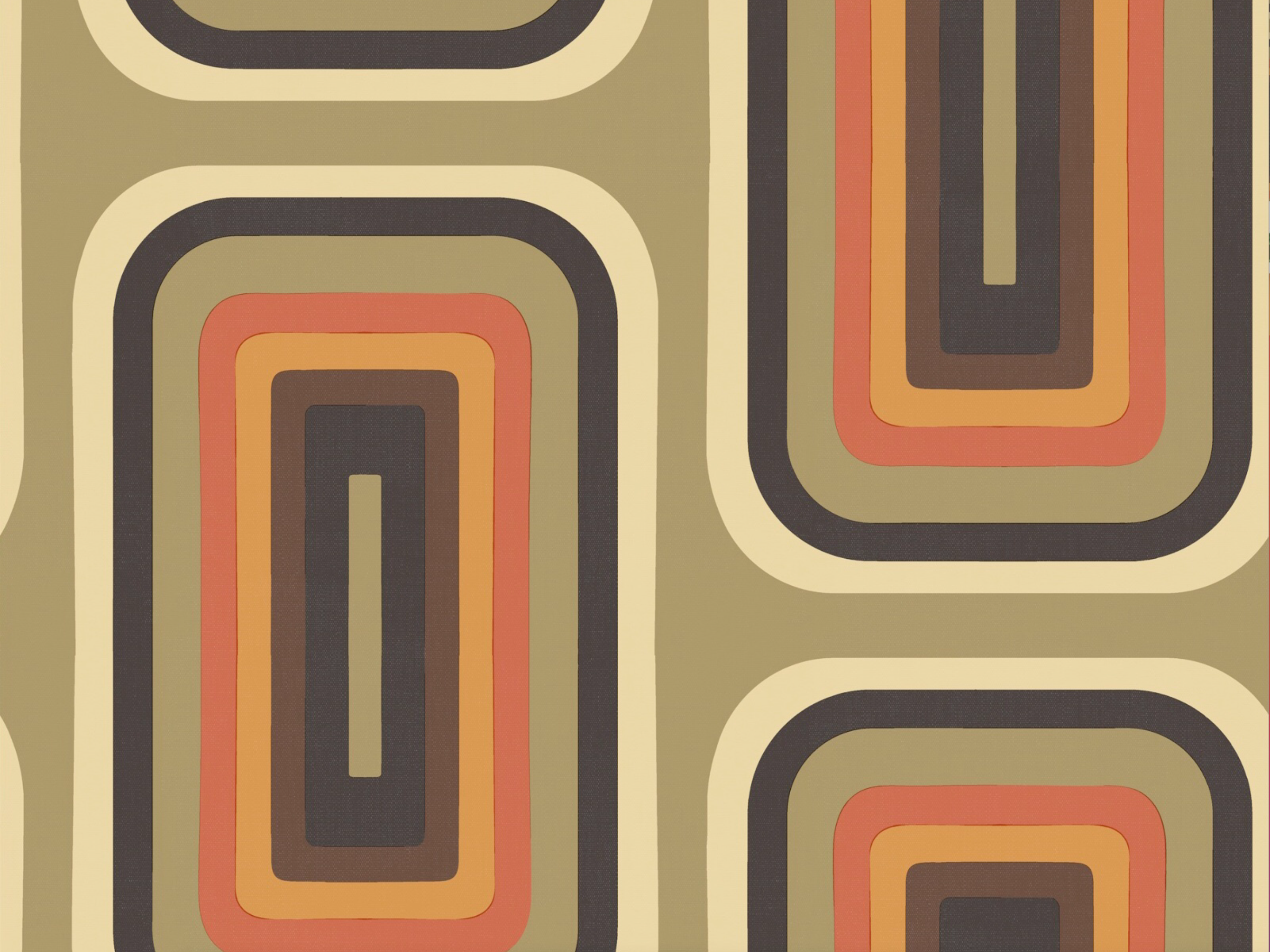 Retro Oblong Geometric wallpaper