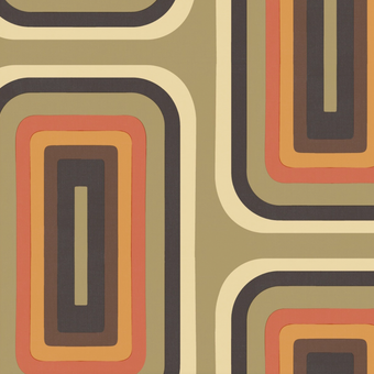 Adeline- Retro Oblong Geometric wallpaper x 2 plus samples