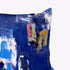 Abstract painterly Velvet Cushion - Cobalt