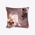 Abstract painterly Velvet Cushion - Mink