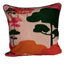 Cloud Tree Velvet Cushion - Rose