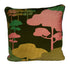 Cloud Tree Velvet Cushion - Hunter green