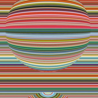 Optical Fine Stripe Wallpaper