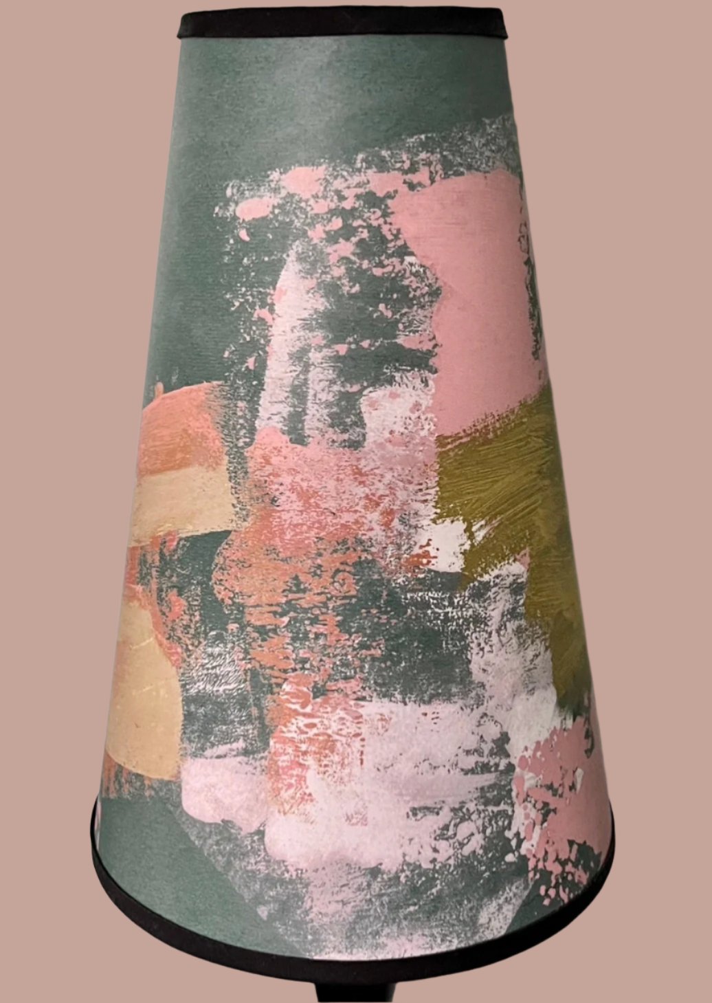 Painterly Abstract Lamp shade - bottle