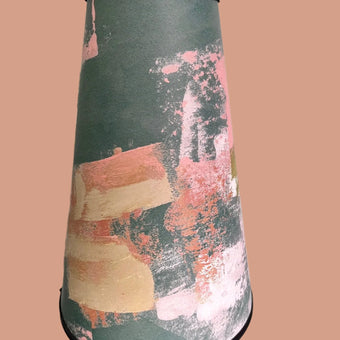 Painterly Abstract Lamp shade - bottle