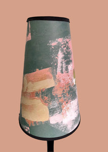 Painterly Abstract Lamp shade - bottle