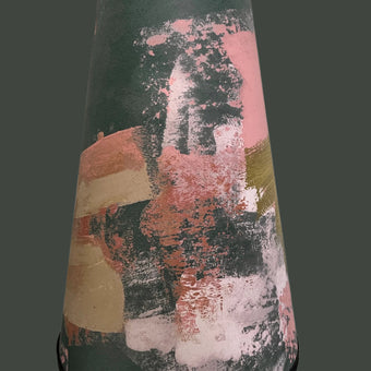 Painterly Abstract Lamp shade - bottle