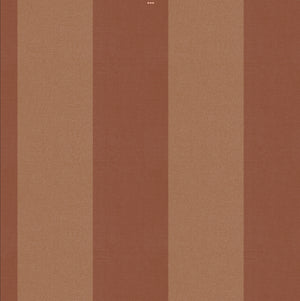 Simple wide Stripe Wallpaper - Terracotta