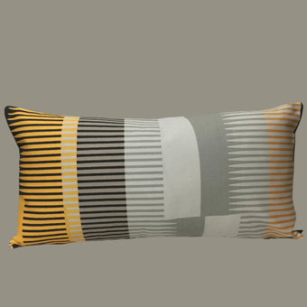 Combed Stripe Cushion - Dove