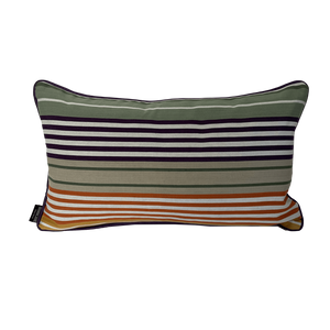 Cotton Striped Cushion - Multi