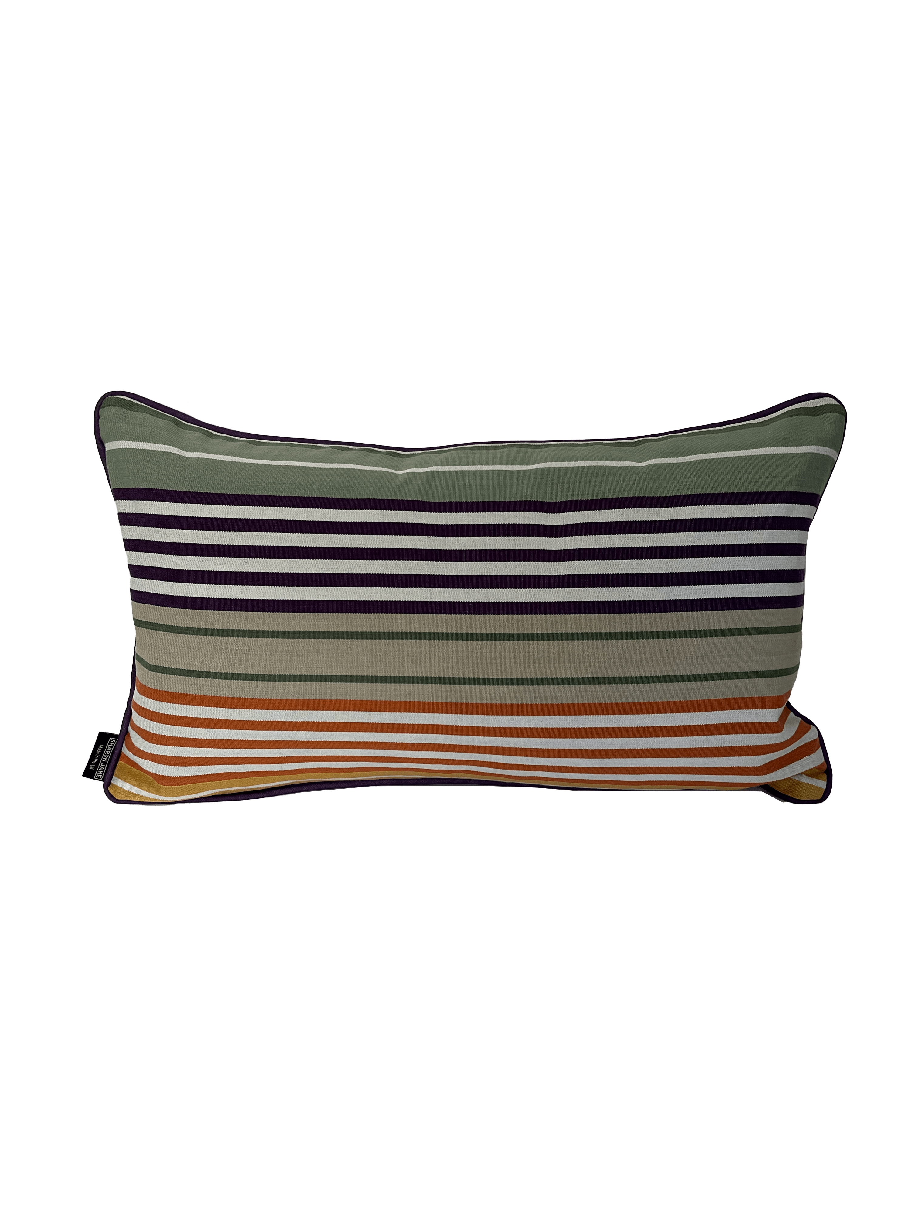 Cotton Striped Cushion - Multi