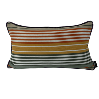 Cotton Striped Cushion - Multi