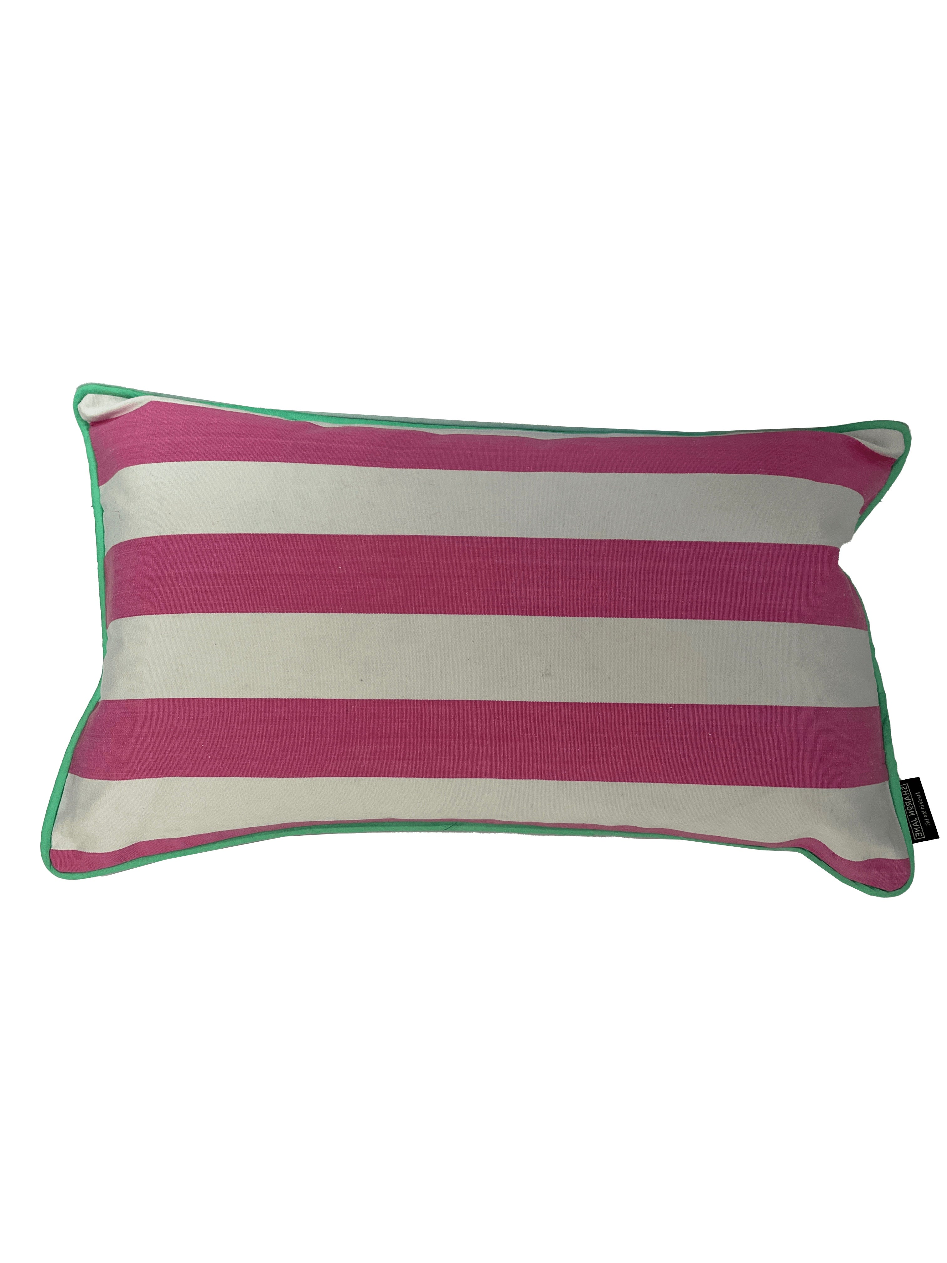 Multi Striped Cushions - Pink