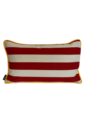 Striped Cushion - Red