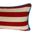 Striped Cushion - Red