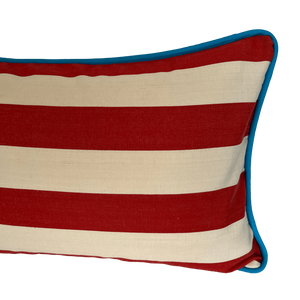 Striped Cushion - Red