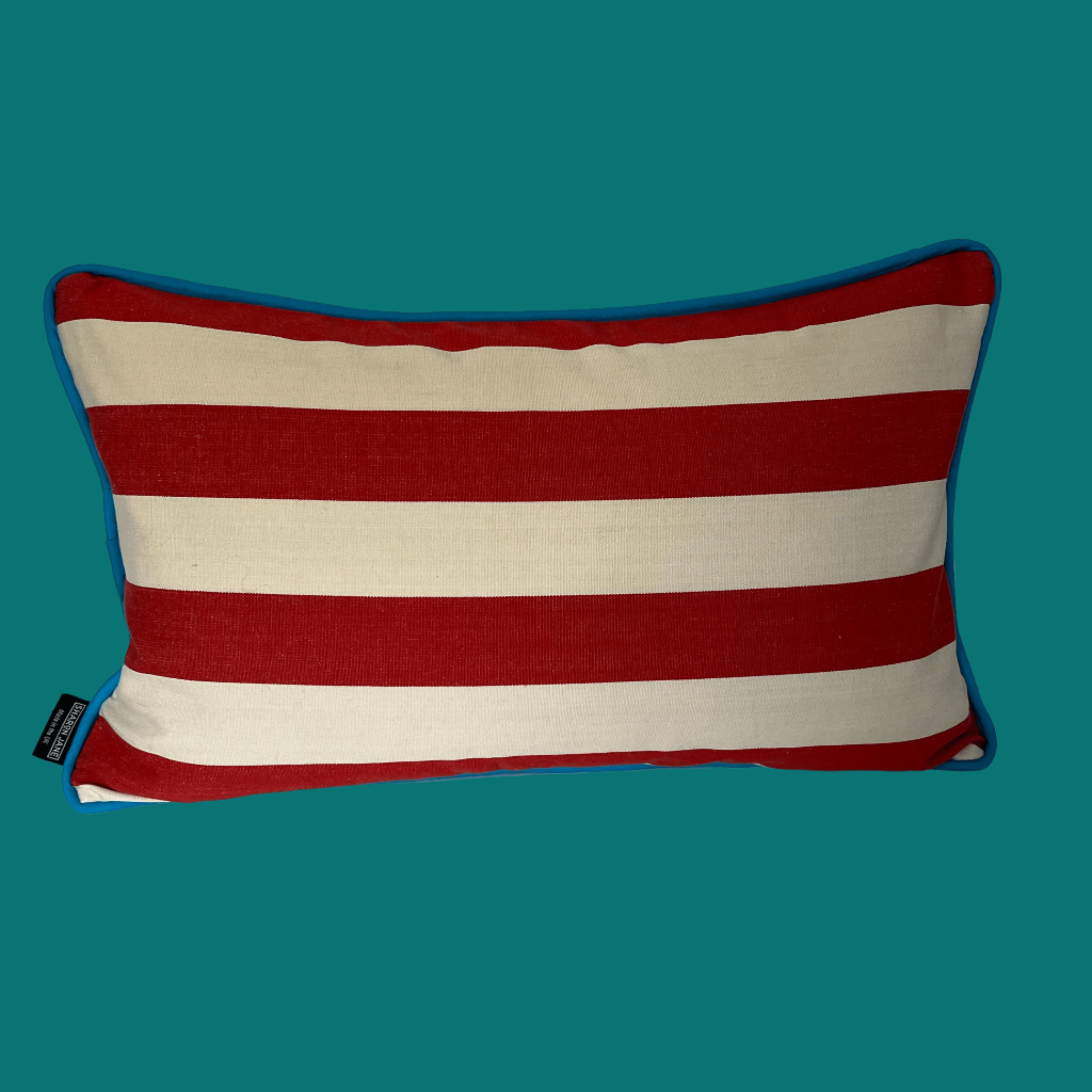 Striped Cushion - Red