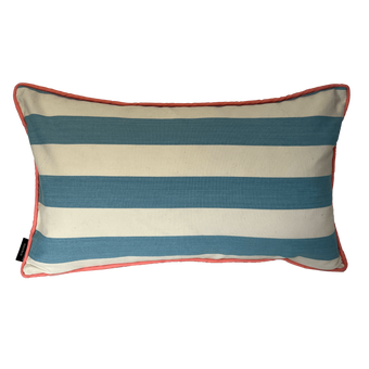 Striped Cushion - Pale Blue