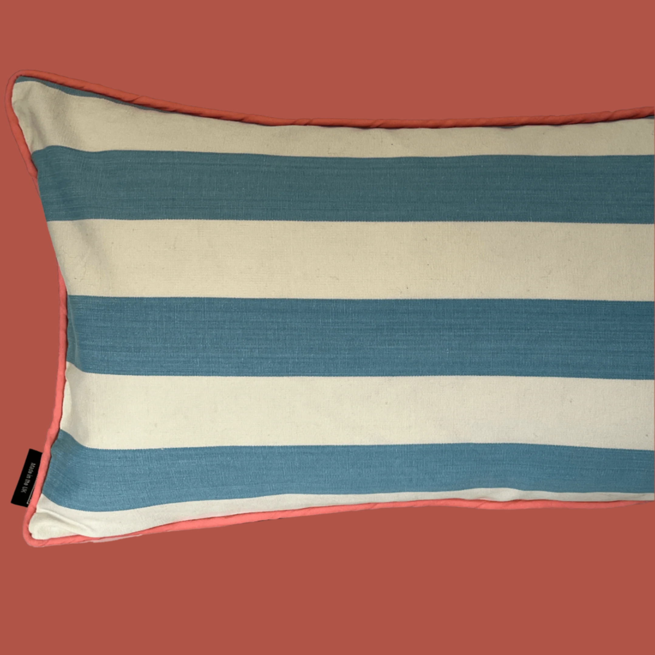 Striped Cushion - Pale Blue