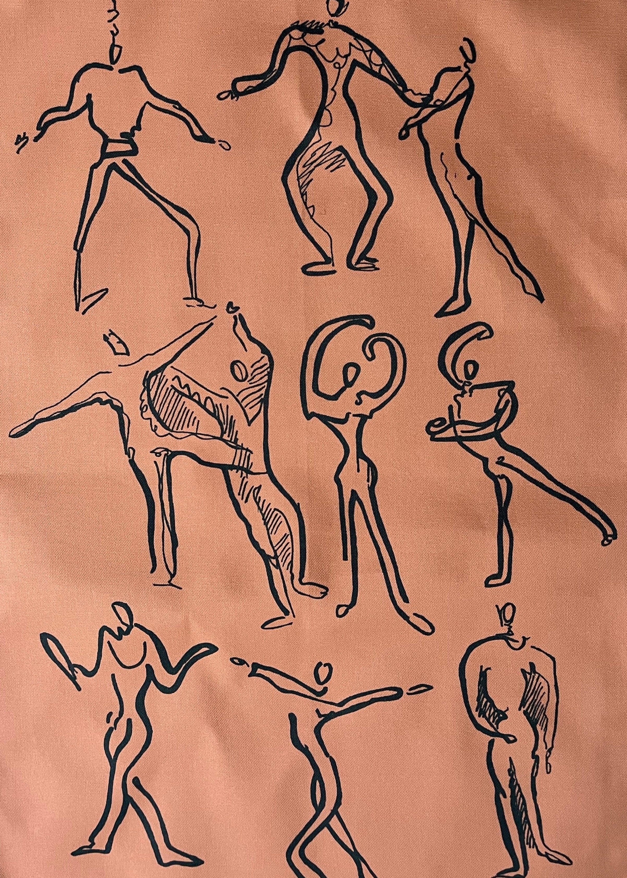 Dancers Linen Tea Towel