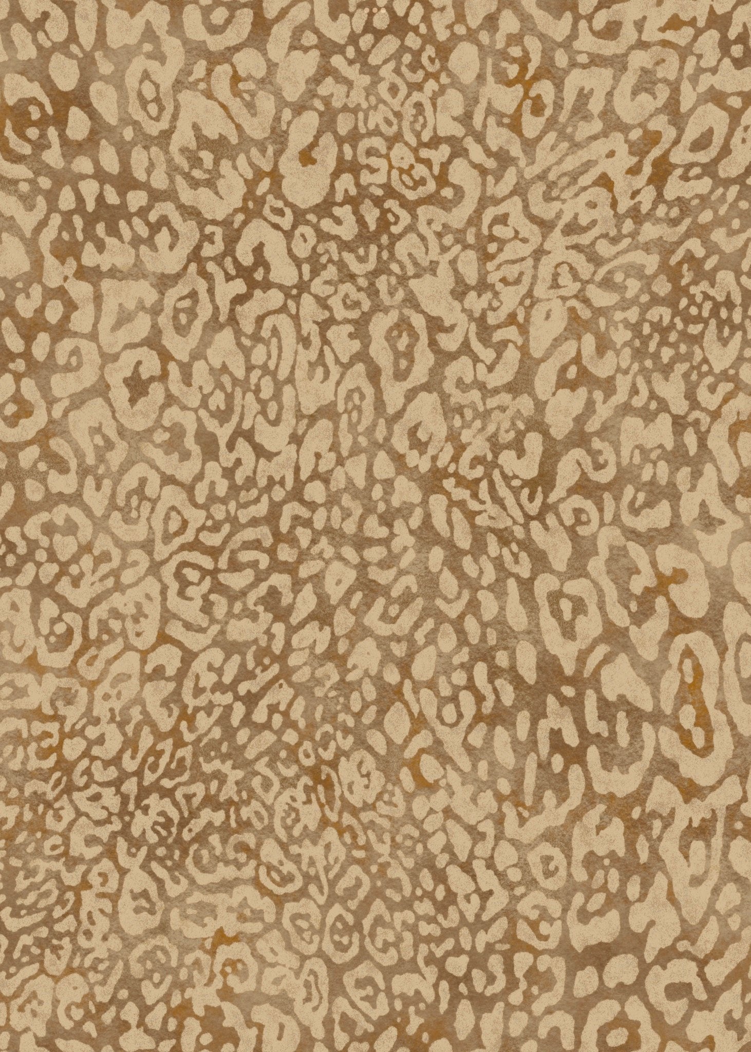 Leopard imprint Wallpaper - Ochre light spot