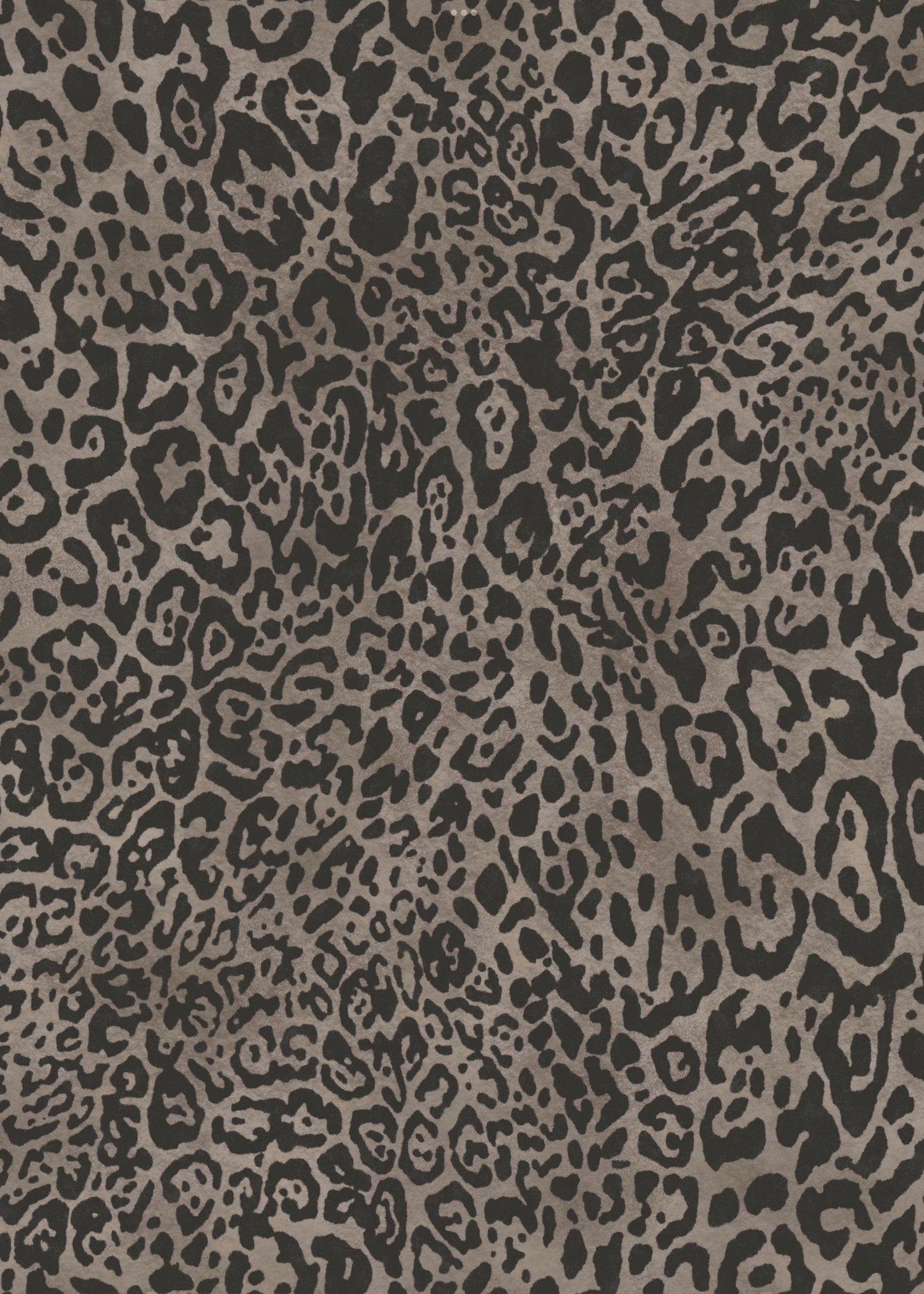 Leopard imprint Wallpaper - Taupe dark spot