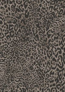 Leopard imprint Wallpaper - Taupe dark spot
