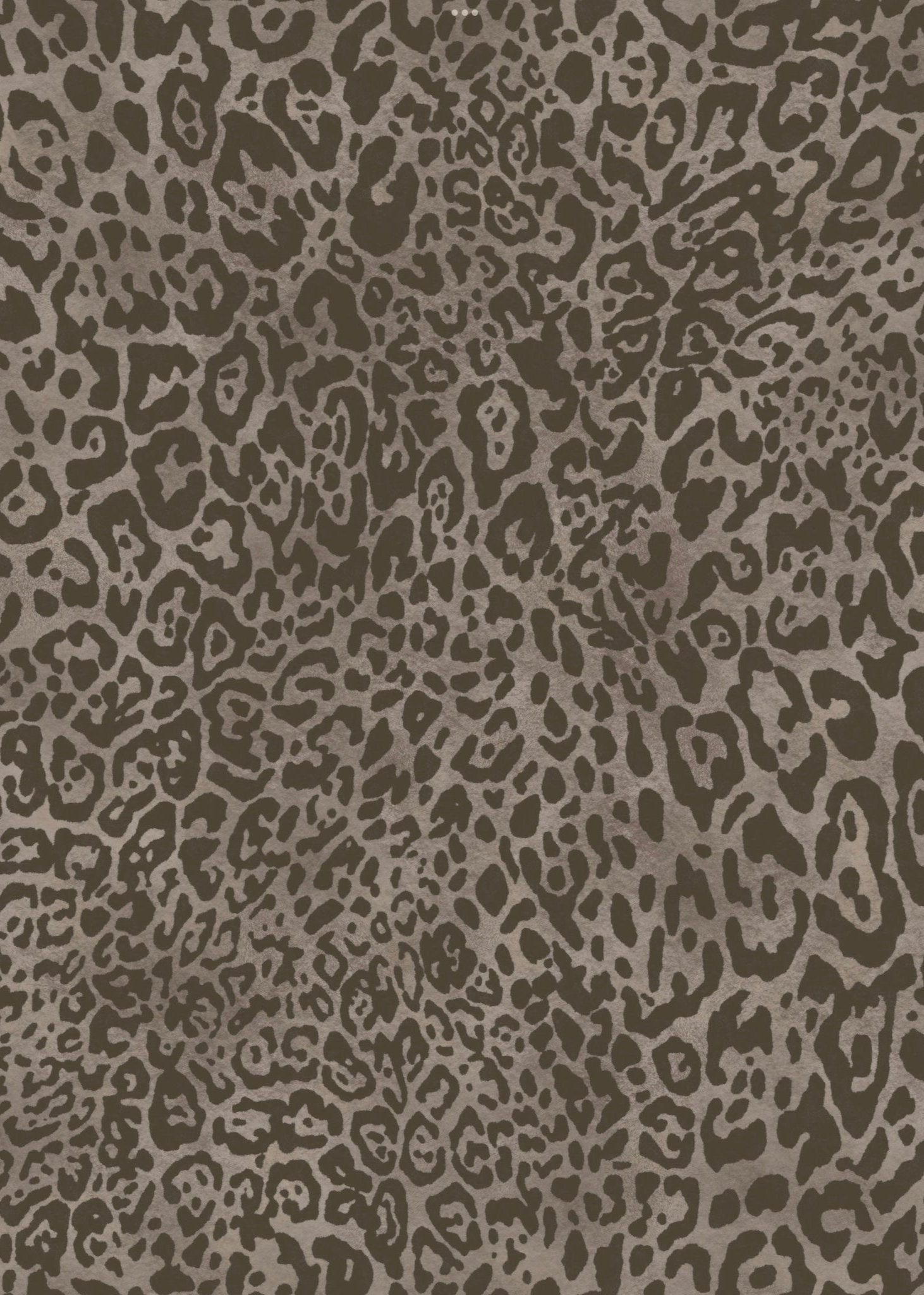 Leopard imprint Wallpaper - Taupe dark brown spot