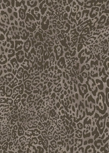 Leopard imprint Wallpaper - Taupe dark brown spot