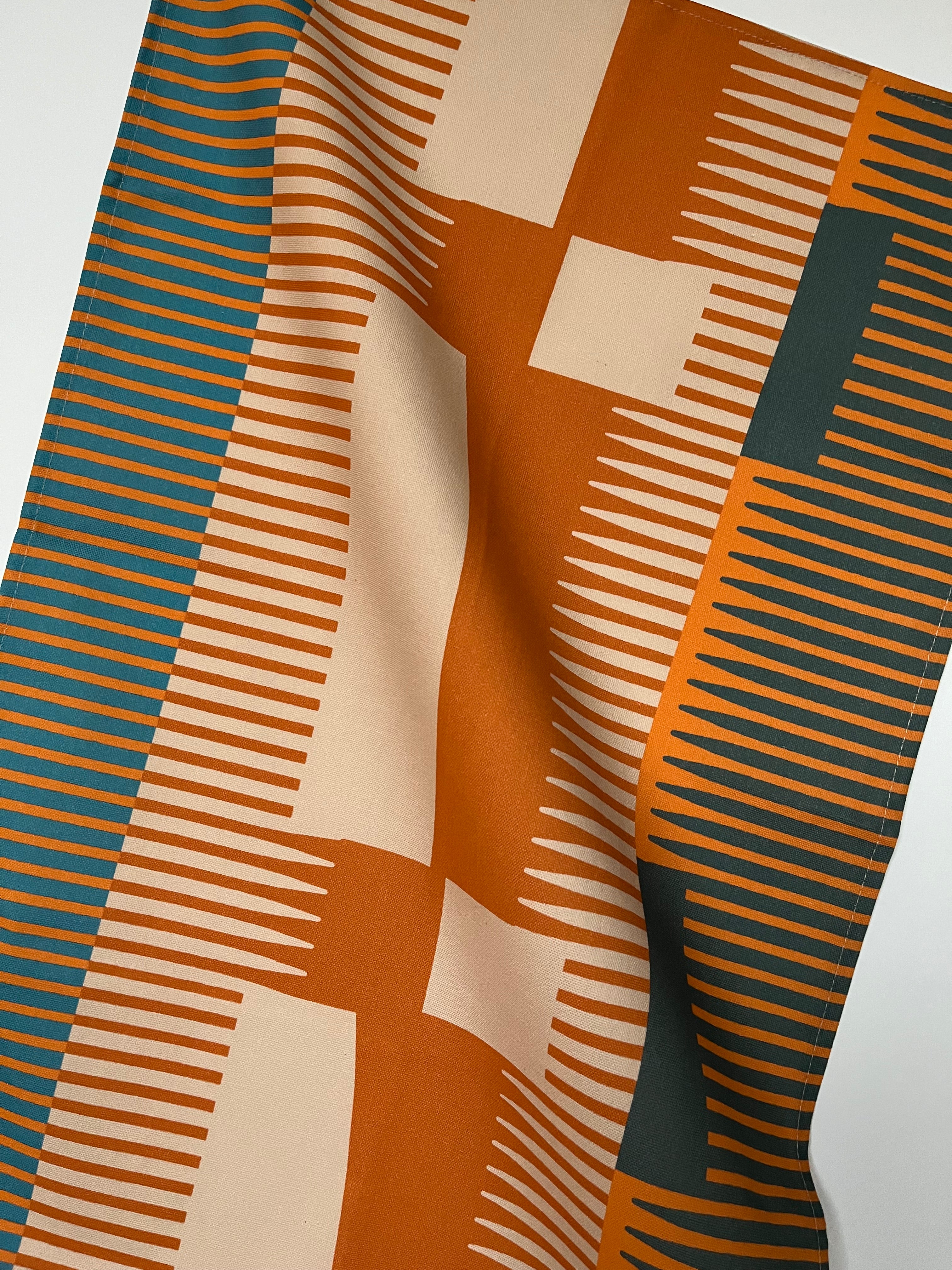 Combed Stripe Tea Towel