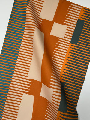 Combed Stripe Tea Towel
