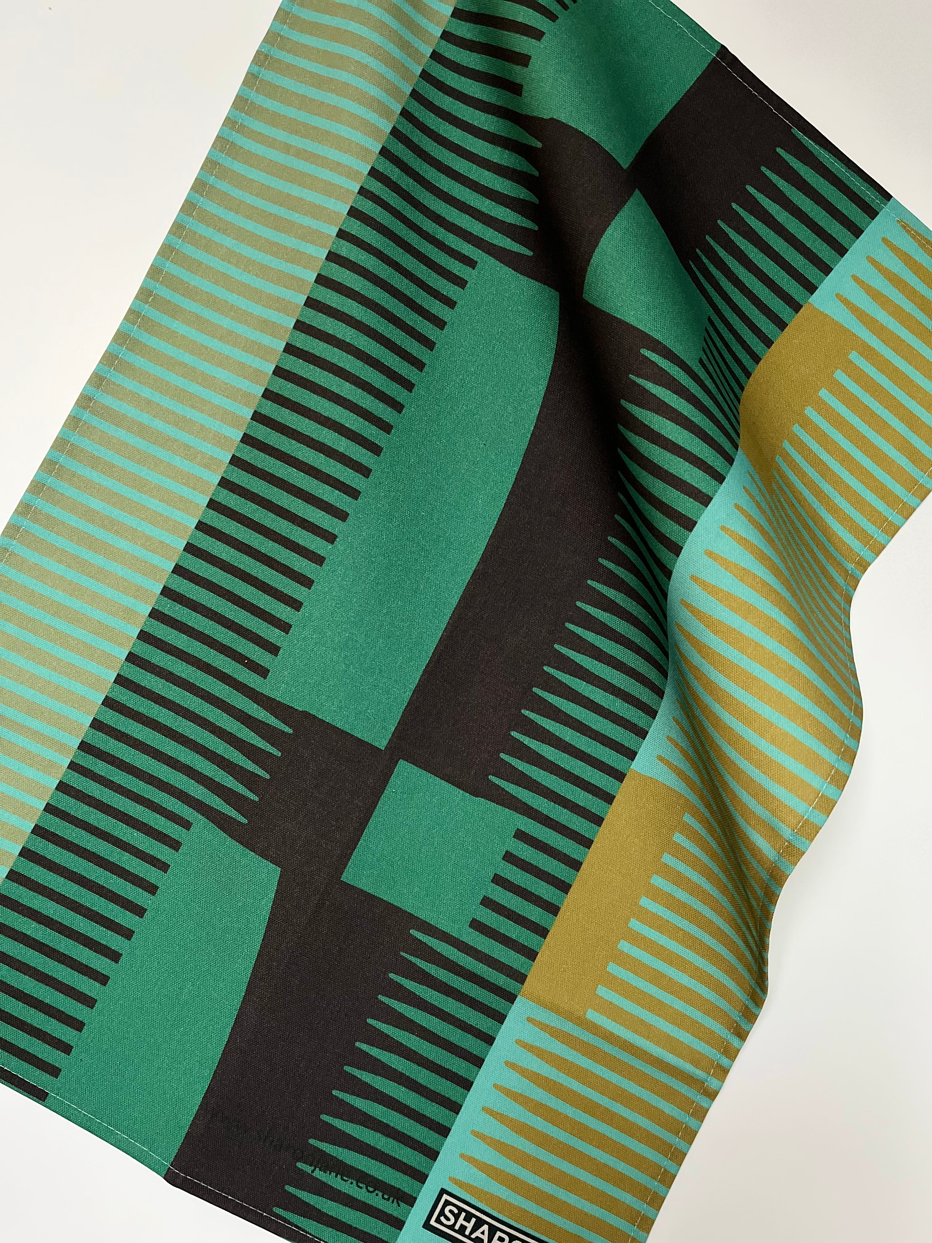 Combed Stripe Tea Towel