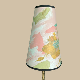 Painterly Abstract Lamp shade - pink