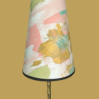 Painterly Abstract Lamp shade - pink