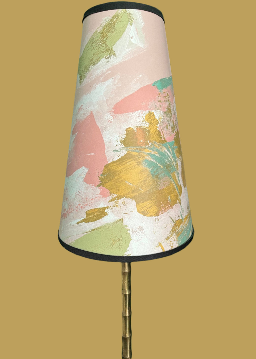 Painterly Abstract Lamp shade - pink