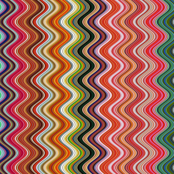 Fine Stripe wavy Wallpaper