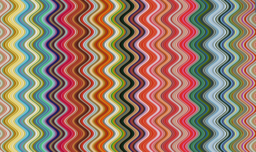 Fine Stripe wavy Wallpaper