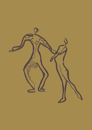 Dancers Silhouette Print