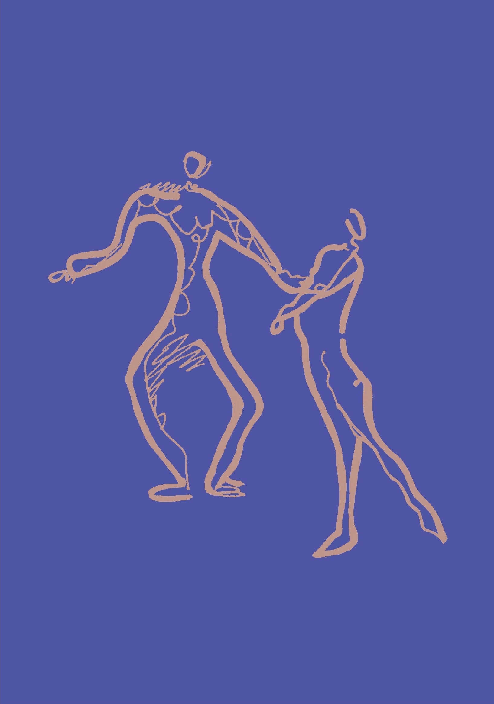 Dancers Silhouette Print