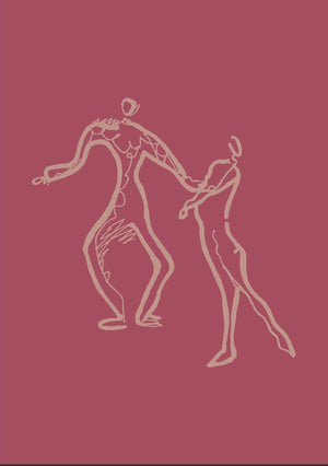 Dancers Silhouette Print