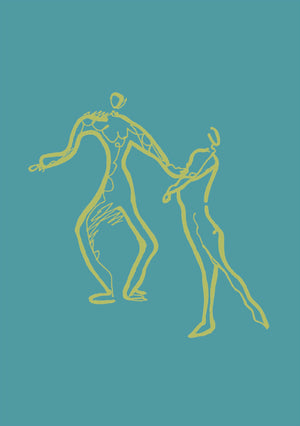 Dancers Silhouette Print